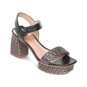 Bernardo Women’s Reagan Raffia Platform Sandals